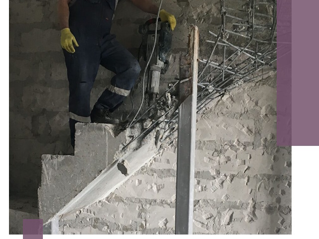 Демонтаж металлических и бетонных лестниц в Асбесте