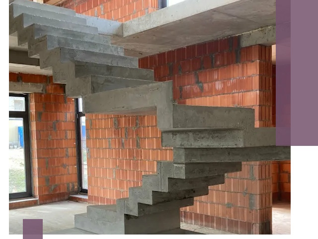 Изготовление бетонных лестниц под ключ в Асбесте