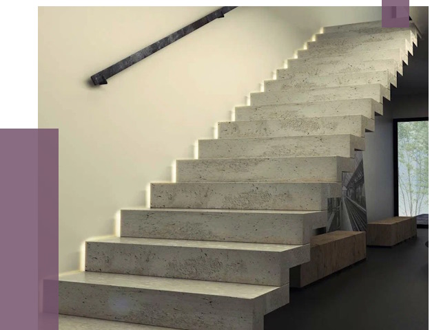 Облицовка бетонных лестниц в Асбесте от 4548 руб/м2 