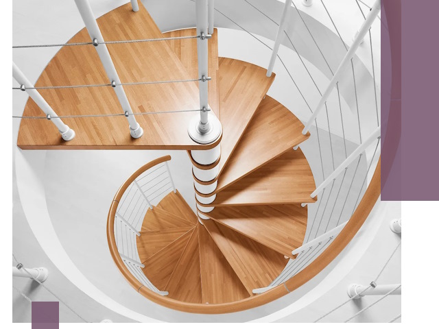 Изготовление винтовых лестниц под ключ в Асбесте