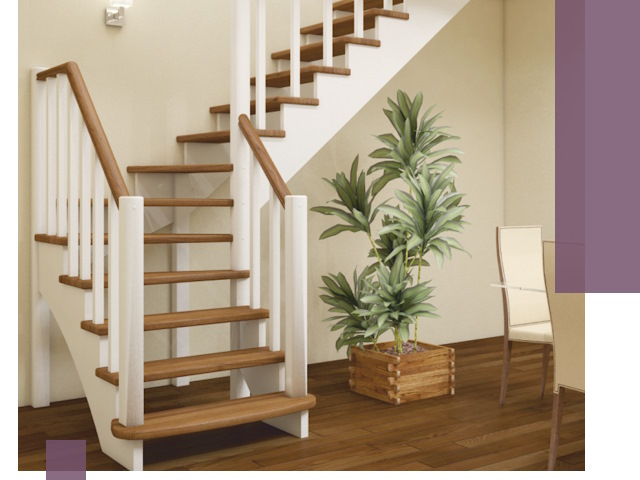 Г-образные лестницы под ключ в Асбесте — изготовление и монтаж