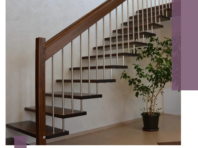 Лестницы на больцах под ключ в Асбесте – изготовление и монтаж