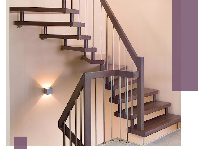 Изготовление лестниц на больцах в Асбесте под ключ