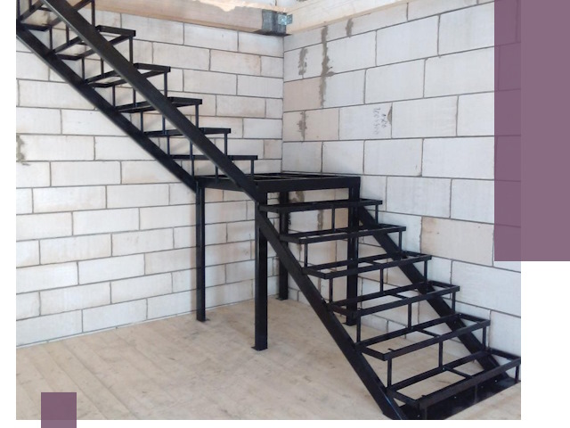 Лестницы на металлокаркасе под ключ в Асбесте — изготовление и монтаж