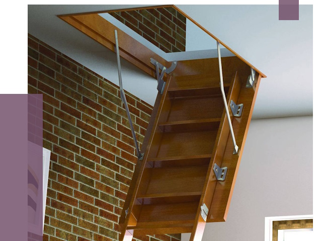 Установка чердачной лестницы в Асбесте от 7732 руб. | ПРОЛЁТ-Сбс