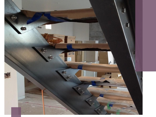 Усиление лестничных конструкций и усиление опор в Асбесте