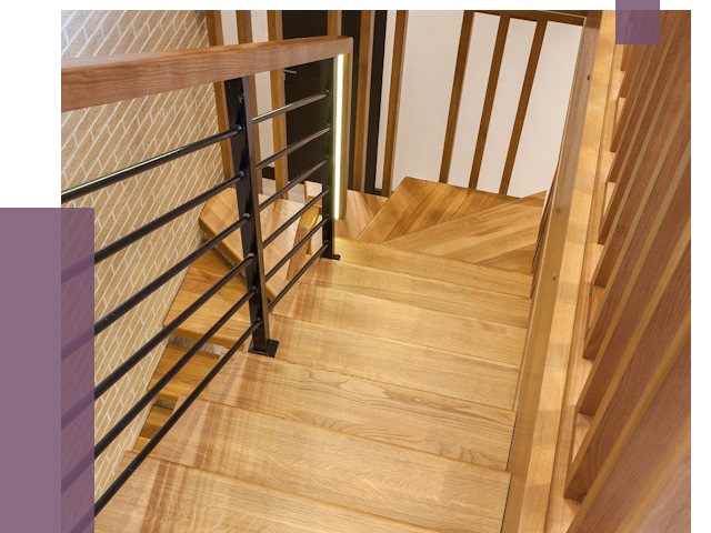 Лестницы из ясеня в Асбесте под ключ от 9905 руб. 