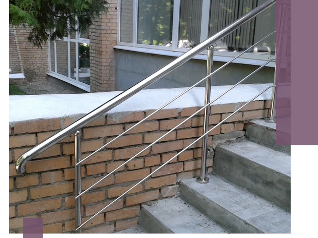 Перила из нержавеющей стали высокого качества в Асбесте