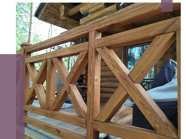 Деревянные перила под ключ в Асбесте от 7580 руб. 