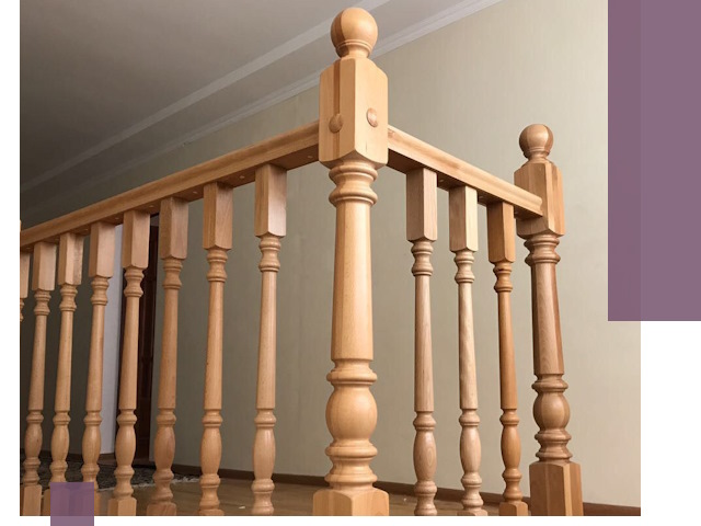 Деревянные перила на заказ в Асбесте: монтаж и изготовление