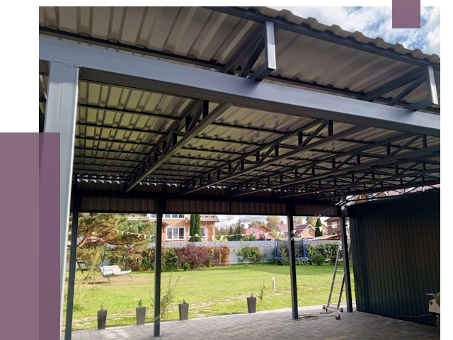 Монтаж навесов в Асбесте от 7277 руб. — установка навеса | ПРОЛЁТ-Сбс