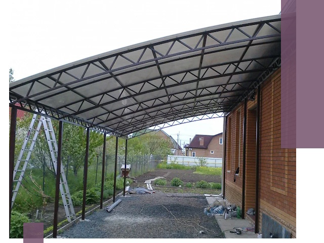 Профессиональный монтаж навесов под ключ в Асбесте