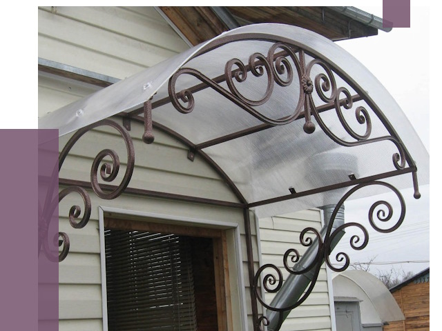 Изготовление козырьков в Асбесте от 7277 руб. — заказать | ПРОЛЁТ-Сбс