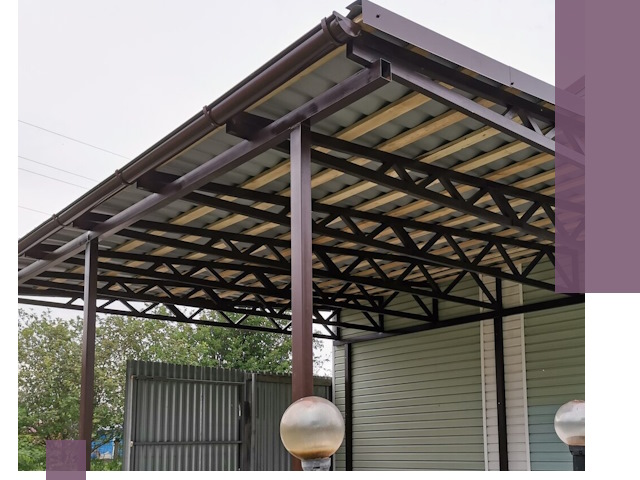 Навесы под ключ в Асбесте: изготовление, монтаж и гарантия