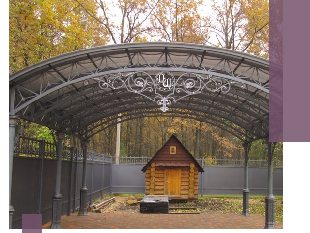 Кованые навесы премиум-класса под заказ в Асбесте