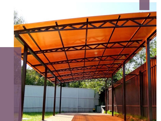 Односкатные навесы под ключ в Асбесте от 12987 руб. 