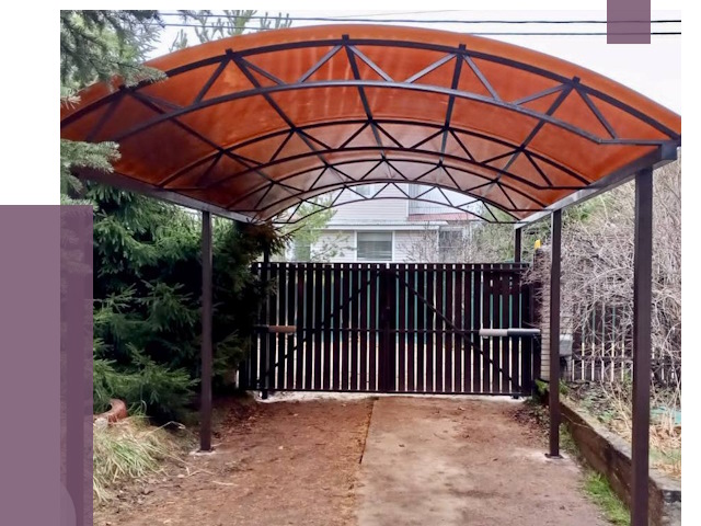 Арочные навесы в Асбесте от 12583 руб. — изготовление и монтаж | ПРОЛЁТ-Сбс