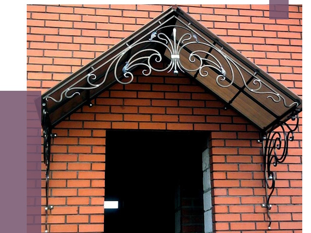 Металлические козырьки в Асбесте от 10562 руб. 