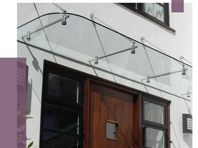 Стеклянные козырьки в Асбесте от 18698 руб. | ПРОЛЁТ-Сбс