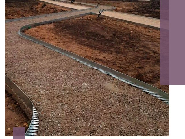 Металлические бордюры под ключ в Асбесте — изготовление и монтаж