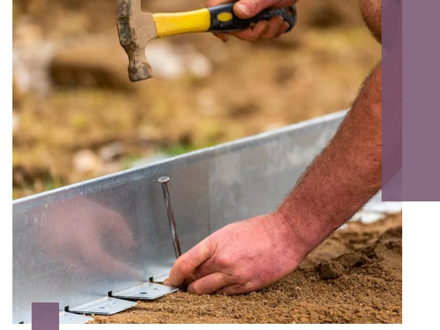 Монтаж металлических бордюров в Асбесте быстро и качественно