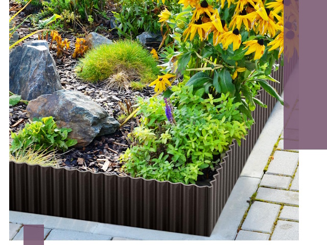 Металлические бордюры для клумб в Асбесте — производство и монтаж