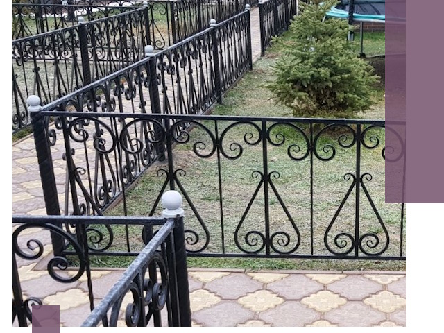 Кованые газонные ограждения под ключ в Асбесте