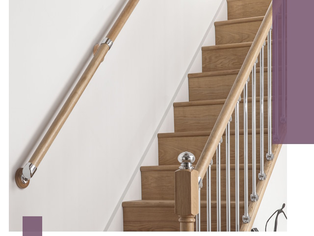 Пристенные поручни из стали и нержавейки под монтаж в Асбесте